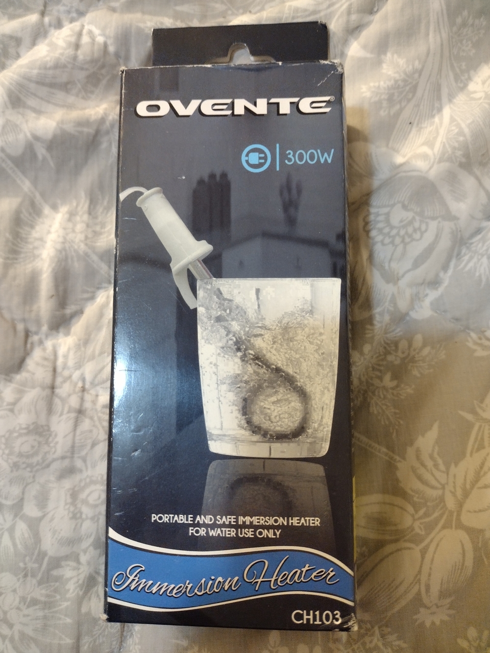 Ovente 300 Watt Immersion Heater - White NIB